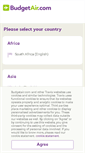 Mobile Screenshot of budgetair.com